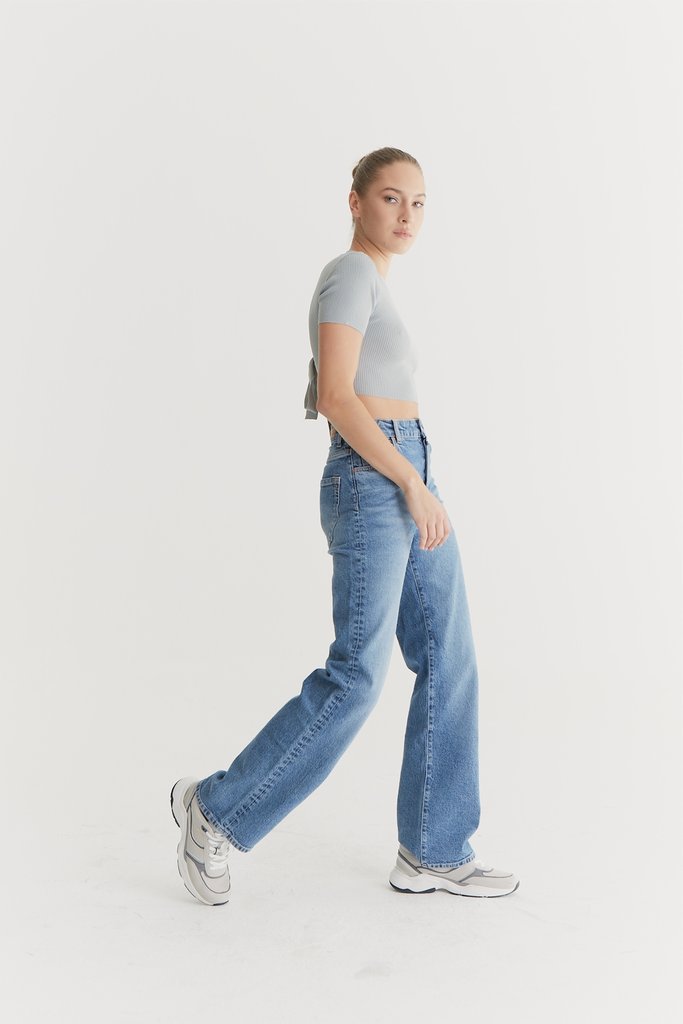 jeans sara medium blue - c.o.j. denim