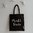 jute shopper markttasche in schwarz - eulenschnitt
