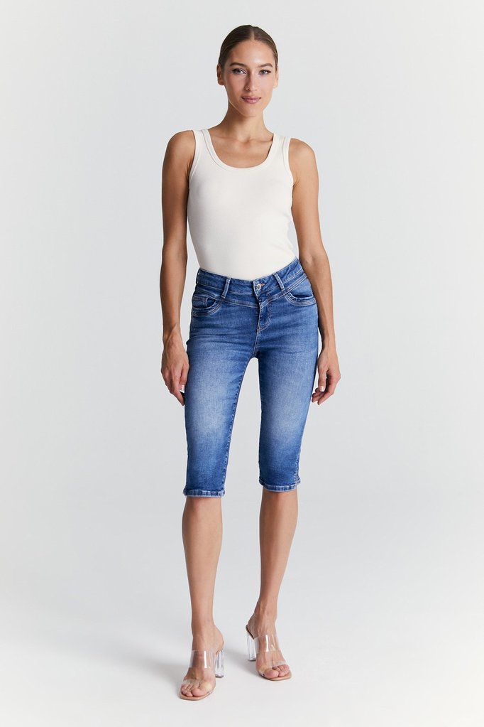 jeans karen in medium blue - c.o.j. denim