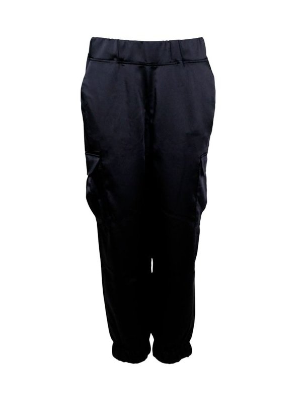 cargo pants in black - black colour